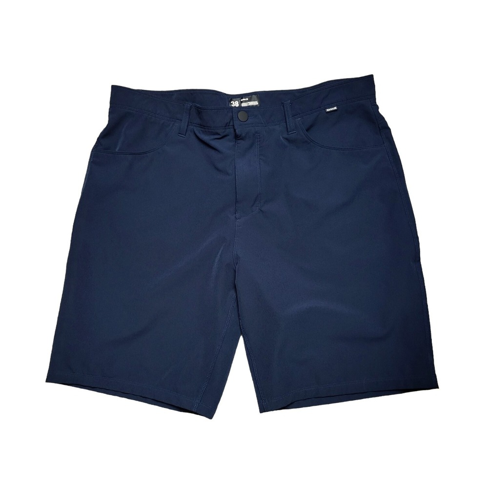 Hurley Men's Shorts‎ Size 38 Waist  Dark Blue Belt Loops Pockets EUC